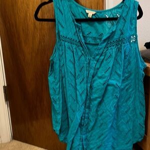 Sonoma tank and over shirt